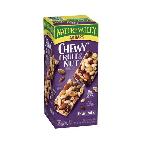 ネイチャーバレー グラノーラバー （フルーツ＆ナッツ） チューイー・トレールミックス 48本入り Nature Valley Granola Bars Chewy Trail Mix Fruit & Nut