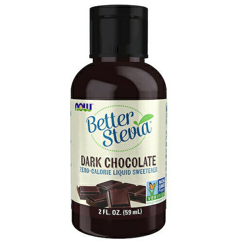 NOW BETTER STEVIA DARK CHOCOLATE LIQ 2 OZ 6966 ナウ ベターステビア ダークチョコレート 2オンス