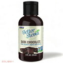 NOW　BETTER STEVIA DARK CHOCOLATE LIQ 2 OZ #6966　ナウ　ベターステビア　ダークチョコレート　2オンス