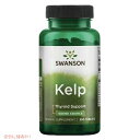 Swanson Kelp (Iodine 225 mcg) 250 Tabs / スワンソン ケルプ （ヨウ素 225 mcg 配合） 250粒