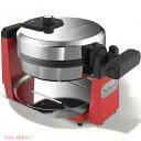 クイジナート ワッフルメーカー Cuisinart WAF-F10R 赤 シングル Maker Waffle Iron Single, Red