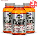 【最大2,000円クーポン7月11日01:59まで】3個セット NOW Foods ナウフーズ スポーツ クレアルカリン クレアチン 750mg ベジカプセル 240粒 #2053 Sports Kre-Alkalyn Creatine Veg Capsules 240 Capsules