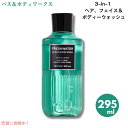 バス&ボディワークス 男性用 3-in-1 ヘア、フェイス&ボディーウォッシュ フレッシュウォーター 10 fl oz / 295 mL Bath & Body...