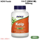 NOW Foods Kelp 325mcg of Natural Iodine 250 Veg Capsules / ナウフーズ ケルプ 天然ヨウ素 325mcg 250ベジカプセル