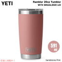 YETI イエティ ランブラー 20oz タンブラー マグスライダー蓋 サンドストーンピンク 保冷 保温 水筒 591ml Rambler 20oz Tumbl...