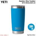 YETI イエティ ランブラー 20oz タンブラー マグスライダー蓋 ビッグウェーブブルー 保冷 保温 水筒 591ml Rambler 20oz Tumbl...
