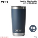YETI イエティ ランブラー 20oz タンブラー マグスライダー蓋 ネイビー 保冷 保温 水筒 591ml Rambler 20oz Tumbler Mag...