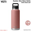 イエティ YETI ランブラー 46oz ボトル チャグキャップ付き サンドストーンピンク 1.36リットル Rambler 46 oz Bottle With...