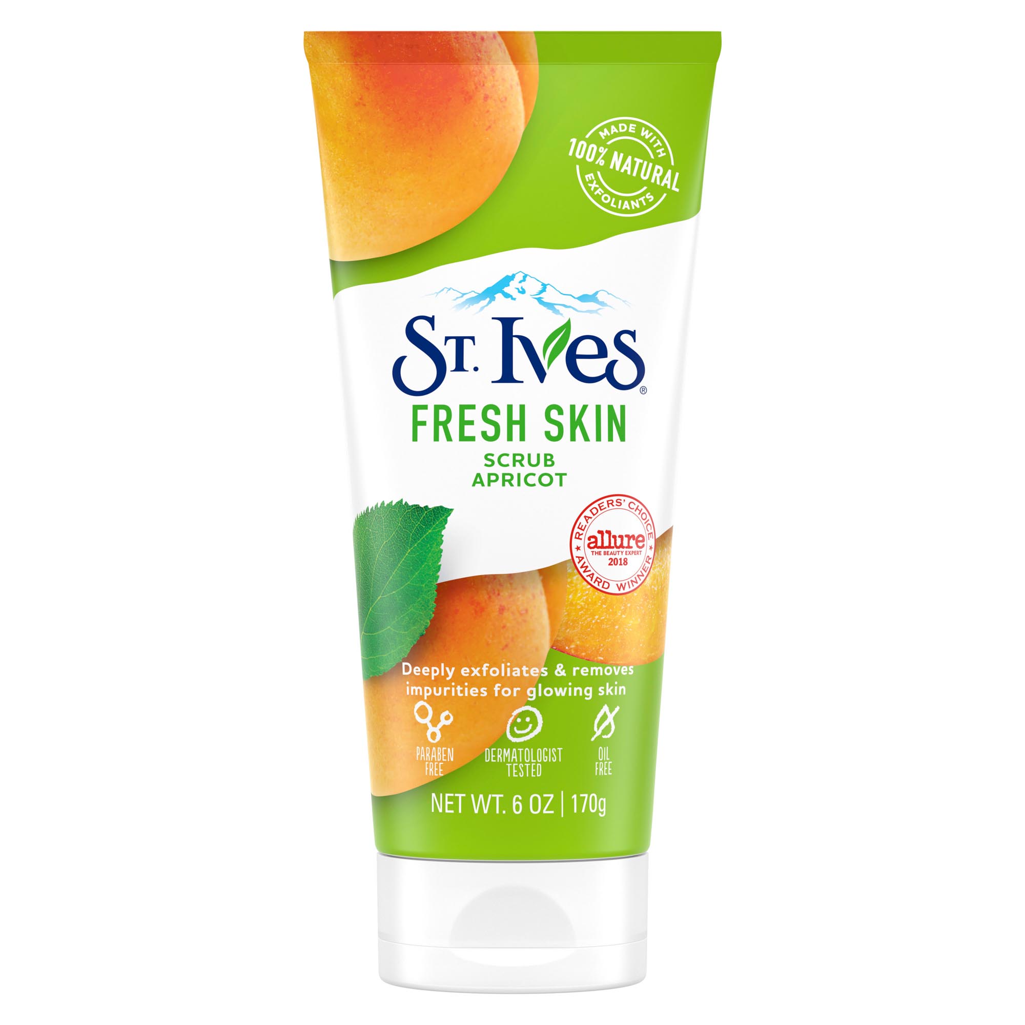 フェイススクラブ 【最大2,000円クーポン5月27日1:59まで】St. Ives Fresh Skin Apricot Face Scrub 6 oz / セントアイブス 顔用スクラブ フレッシュスキンスクラブ アプリコット 170g