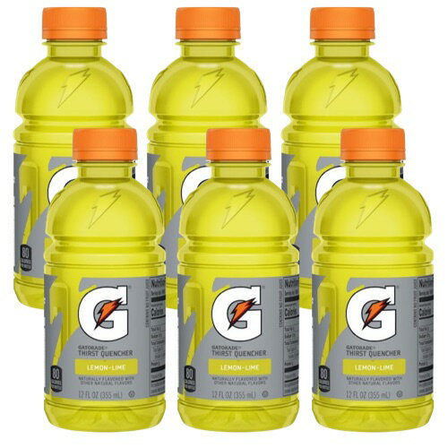 【お得な6本】Gatorade Lemon Lime Sports Drink -12 fl oz Bottles / ゲータレード スポーツドリンク レモンライム味 355ml