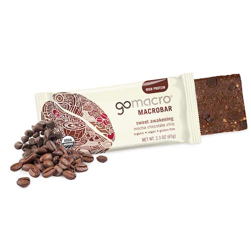 【最大2000円クーポン 7/26(日)01:59まで】GoMacro Organic Vegan Protein Bars, Mocha Chocolate Chip, 2.3 Oz, 12 Count / ゴーマクロ オーガニック プロテインバー ヴィー 12個入り [モカ チョコレートチップ] americana-10024906 アメリカーナ Americana サンプル画像2
