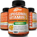 NutriFlair Liposomal Vitamin C 1600mg, 180 Capsules / ニュートリフレア リポソーム ビタミンC 1600mg 180カプセル 90日分