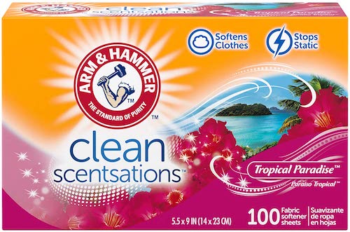 アーム＆ハンマー 柔軟剤シート Arm & Hammer 033200147701 乾燥機用 100枚入り [トロピカルパラダイス]