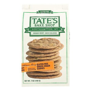 【最大2,000円クーポン10月9日01:59まで】Tate's Bake Shop Gluten Free Ginger Zinger Cookies - 7oz / テイツ・ベイクショップ グルテンフリー ジンジャー・ジンジャー クッキー 198g x 1個