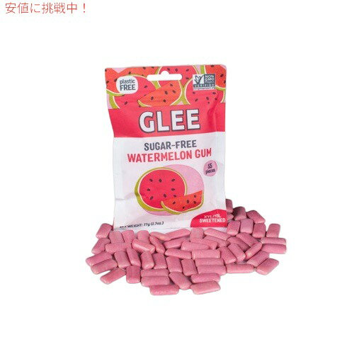 Glee Gum Sugar-Free Gum Pouch, Wild Watermelon, 55 Count / O[K VK[t[ K [ChEH[^[] 55