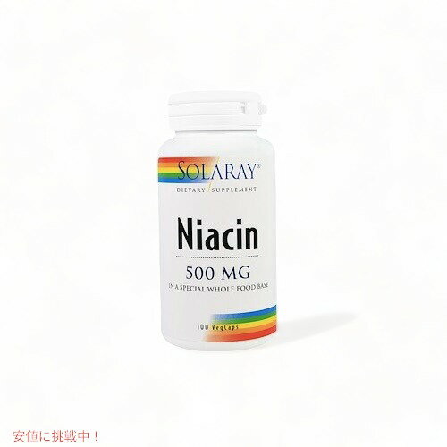 Solaray Niacin Capsules 500 mg ソラレー ナイアシン 100 錠