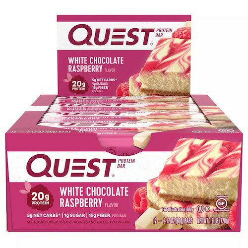 ȥС ץƥС ۥ磻ȥ祳졼ȥ饺٥꡼ 12/ Quest Protein Bar White Chocolat...