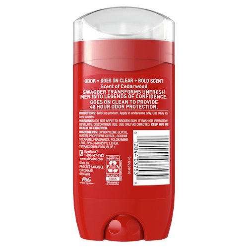 オールドスパイス デオドラント [スワッガー] レッドコレクション 男性用 アルミニウムフリー 85g / Old Spice Deodorant, Swagger 3oz　2本セット