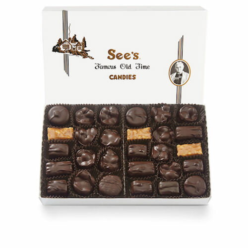 【最大2,000円クーポン5月16日01:59まで】See's Candies Dark Chocolate Nuts & Chews Assortment 1lb / シーズキャンディーズ ダークチョコレート ナッツ＆チューズ アソートメント 詰め合わせ