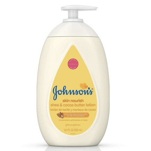 【最大2,000円クーポン6月11日1:59まで】Johnson 039 s Baby Lotion Shea Cocoa Butter 16.9 Ounce Pump (500ml) ジョンソン ベビーローション シア＆カカオバター