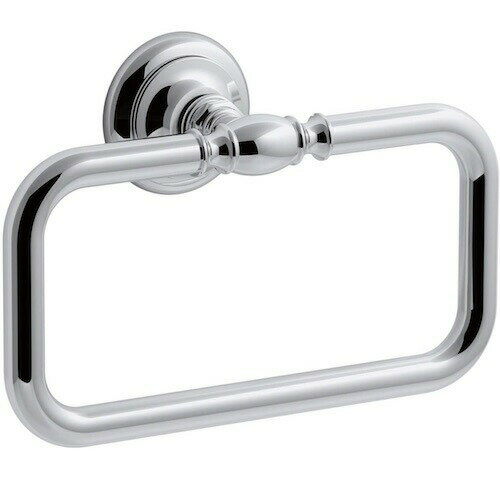 KOHLER K-72571-CP Artifacts Towel ring, Polished Chrome / コーラー タオルリング [ポリッシュクローム] タオル掛け タオルハンガー DIY