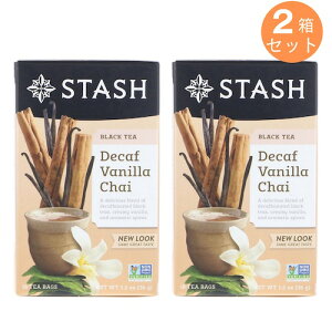 ں2,000ߥݥ4279:59ޤǡۡ2ĥåȡStash Black Tea Decaf Vanilla Chai 18 Tea Bags 1.2oz (36g) / å ֥åƥ ǥե [Х˥㥤] ƥХå 18 Υ󥫥ե ե󥼥