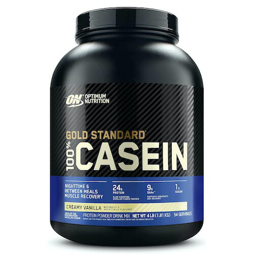 Optimum Nutrition オプティマム ニュートリション ゴールドスタンダート カゼインプロテインパウダー  1.81kg Gold Standard 100% Casein Creamy Vanilla 4lb