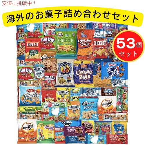 【最大2,000円クーポン5月16日01:59まで】BLUE RIBBON スナックボックス バラエティパック 53個 海外のお菓子詰め合わせ クッキー チップス キャンディ お菓子 詰め合わせ ギフト