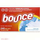 Bounce Fresh Linen Scented Fabric Softener Dryer Sheets, 240 Count / バウンス 乾燥機用 柔軟剤シート ドライヤーシート フレッシュリネンの香り 240枚