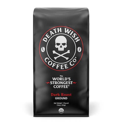 DEATH WISH COFFEE Ground Coffee Dark Roast [16 oz.] The World's Strongest Coffee / デスウィッシ..