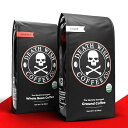 【2個セット】DEATH WISH COFFEE Bundle Ground Coffee & Whole Bean Coffee Dark Roast 16 oz / デスウィッシュコーヒー 世界一ストロングなコーヒー ホール豆と挽き豆のセット [ダークロースト] オーガニック 454g