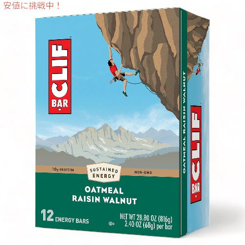 CLIF Bar Energy Bar, Oatmeal Raisin Walnut クリフバー エナジーバー  12個入り