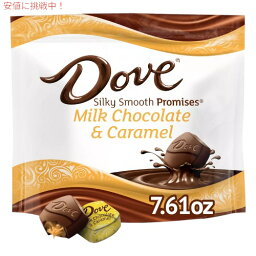 Dove（ダヴ） プロミス ミルクチョコレート＆キャラメル キャンディ 215.7g シルキースムース Promises Milk Chocolate & Caramel Candy - 7.61oz