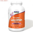 【訳あり・在庫処分】NOW Foods Lecithin #2214 1200mg 400 Softgels ナウフーズ レシチン ソフトジェル 遺伝子組み換え 大豆由来 1200mg 400粒【期限2028年6月まで】