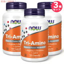 3個セット ナウフーズ トリアミノ アルギニン オルニチン リジン 120カプセル #0152 NOW Foods Tri-Amino