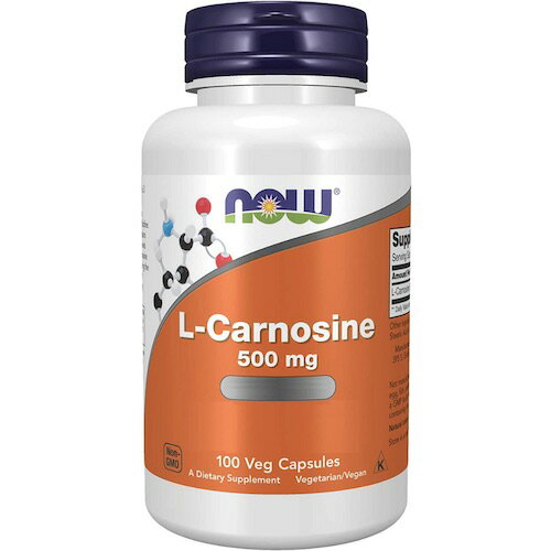 NOW　L-Carnosine 500 mg V 100 Veg Caps #0079　ナウ　Lカルノシン 500mg　100ベジカプセル
