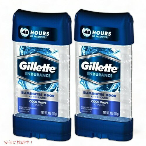2{ZbgI107g Wbg NA[WF@fIhg@N[EF[u Gillette Endurance Cool Wave Clear Gel - & Deodorant