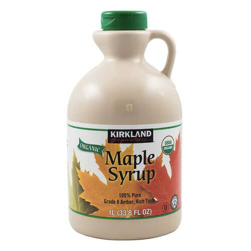 Kirkland Signature Organic Pure Maple Syrup, 33.8 oz / カークランドシグネチャー オーガニック ピュアメープルシロップ 1リットル 大容量