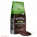 【最大2,000円クーポン3月11日01:59まで】Four Sigmatic Ground Mushroom Coffee with Probiotics & Turkey Tail 12oz / オーガニックコーヒー豆（挽き豆）プロバイオティクス配合 カワラタケエキス＆チャーガエキス入り [Gut Health] ミディアムロースト 340g