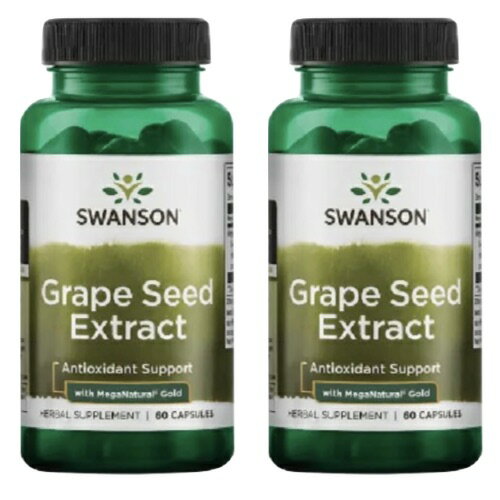 y2{ZbgIzX\ O[vV[hGLX 100 mg 60 Swanson Grape Seed Extract 100 mg 60 Capsules Pack of 2