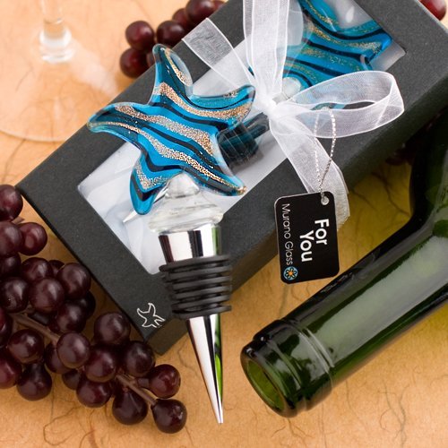 Murano Glass/Starfish Design Wine Bottle Stoppers　★ムラーノグラス スターフィッシュ　ワインボト..