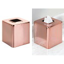 【最大1,000円クーポン9月11日01:59まで】ティッシュボックス カバー ホルダー スタイリッシュ RoseGoldアメリカ輸入家具 アメリカ輸入雑貨 アメリカーナがお届け!