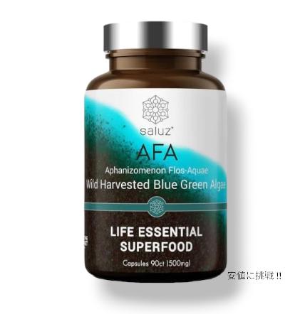 Saluz AFAu[O[AW[ X[p[t[h 100RR Tvg  ^Cv AFA Wild Harvested Blue Green Algae Saluz (90 JvZ)