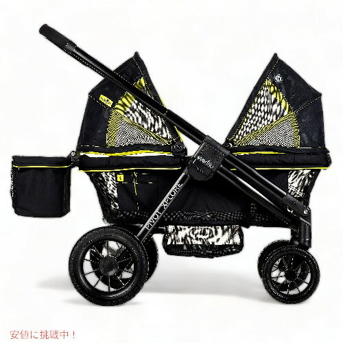 Evenflo イヴンフロー ベビーカー ワゴン ウェイファーラー ブラック Pivot Xplore All-Terrain Stroller Wagon Wayfarer Black 19162263AZ