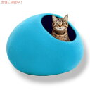 Woolygon ウーリゴン プレミアム ウール キャット ケイブ ベッド Premium Wool Cat Cave Bed - 室内猫と子猫用 [Turqu...