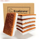 EcoGrove 生分解性ナチュラルキッチンディッシュスポンジ -Biodegradable Kitchen Dish Sponge 6個