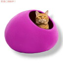 Woolygon ウーリゴン プレミアム ウール キャット ケイブ ベッド Premium Wool Cat Cave Bed - 室内猫と子猫用 [Red V...