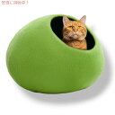 Woolygon ウーリゴン プレミアム ウール キャット ケイブ ベッド Premium Wool Cat Cave Bed - 室内猫と子猫用 [Manti...