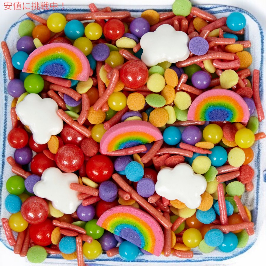 �ں���2,000�ߥ����ݥ�1��16��01:59�ޤǡ�Wilton ������ȥ� �쥤��ܡ����ץ�󥯥�ߥå��� 10 oz ���ۻҺ�� �ȥåԥ� ���ꤪ�ۻ��� Rainbow Sprinkles Mix 285g