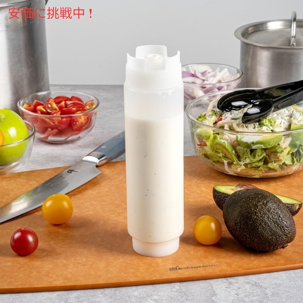【最大2000円OFFクーポン 9/24(木) 01:59 まで】Restaurantware レストランウェア FIFO方式 473mL 調味料用スクイーズボトル 6本セット First In First Out 16oz Condiment Squeeze Bottle 6pcs americana-10047662 アメリカーナ Americana サンプル画像2